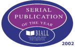 BIALL Serial Publication of the Year 2002 logo and link to article