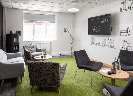 Scarman creative spaces A picture of our living room style creative meeting space