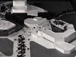 Architect's model of the Arts Centre and Senate House